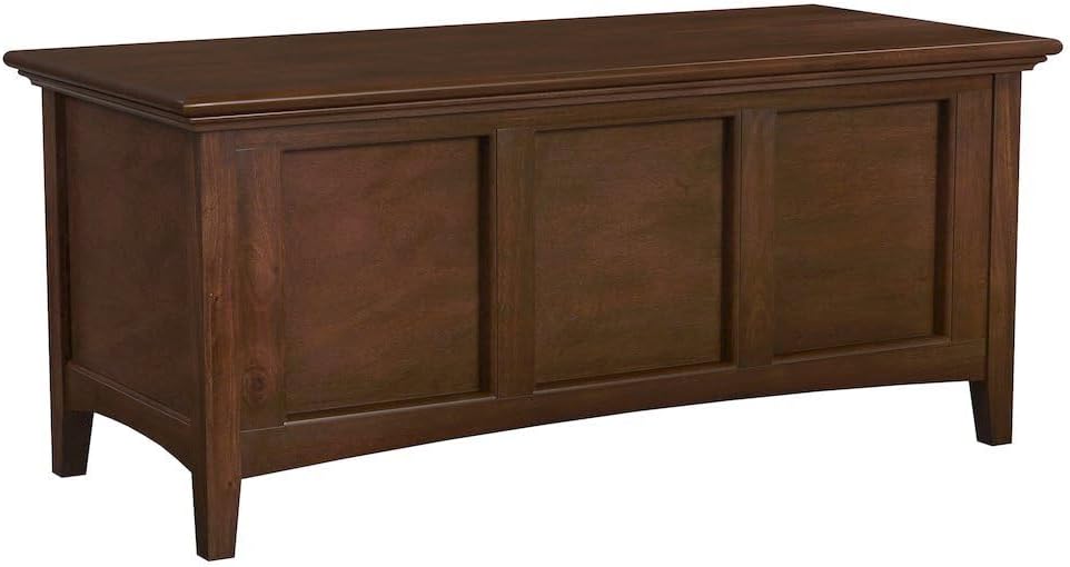 Solid Wood Cherry Storage Chest Bench