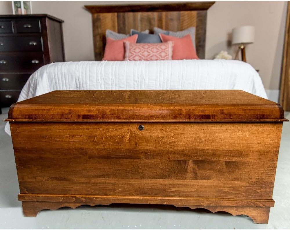 Wooden Cedar Storage Hope Chest Bench