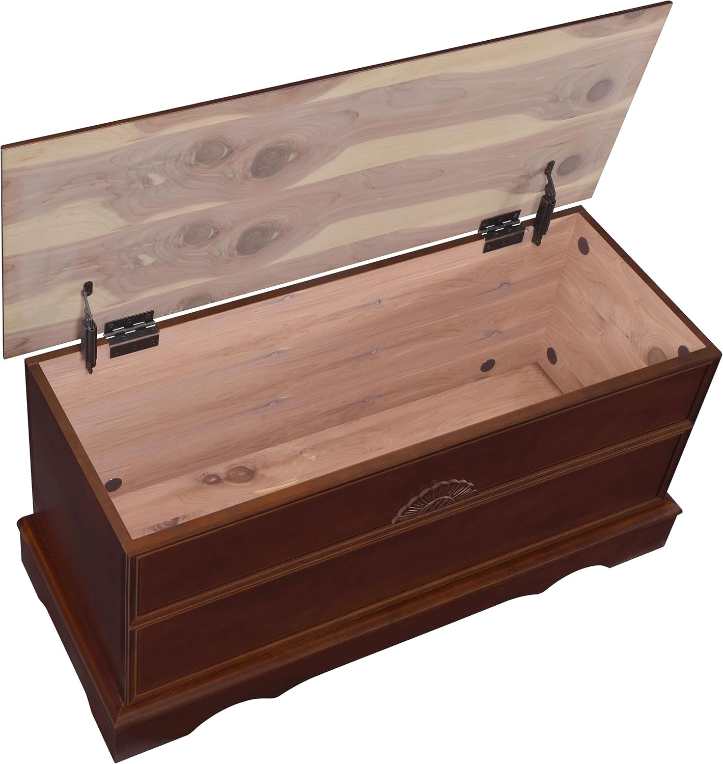 Warm Brown Wooden Cedar Storage Chest