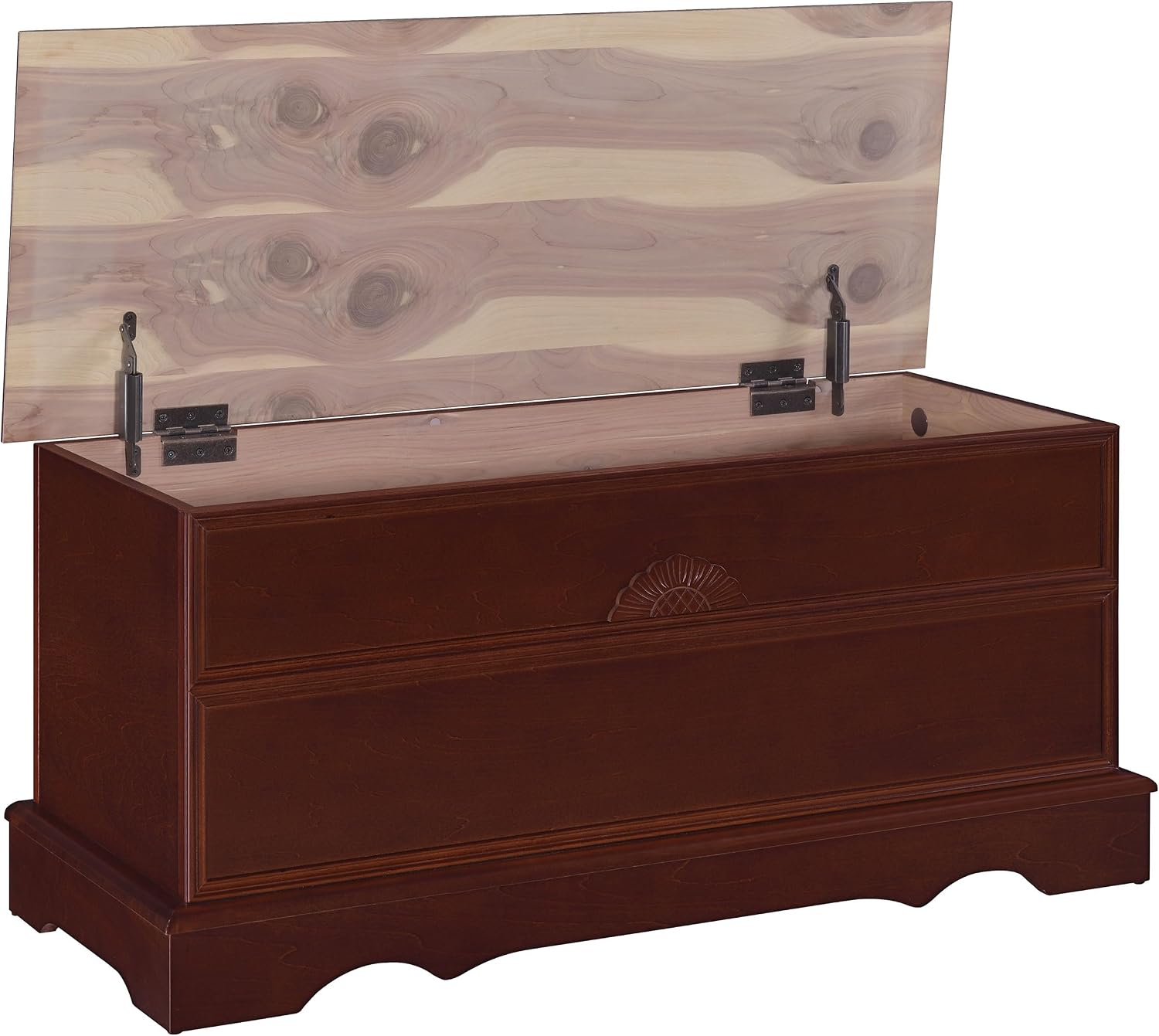 Warm Brown Wooden Cedar Storage Chest