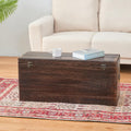 Vintage Brown Wooden Bedroom Storage Chest
