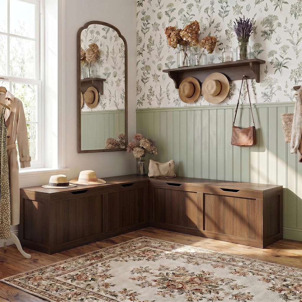 L‑Shaped Breakfast Nook Storage Bench